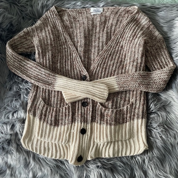 MADEWELL Wallace heavy knit cardigan sweater - Picture 1 of 6